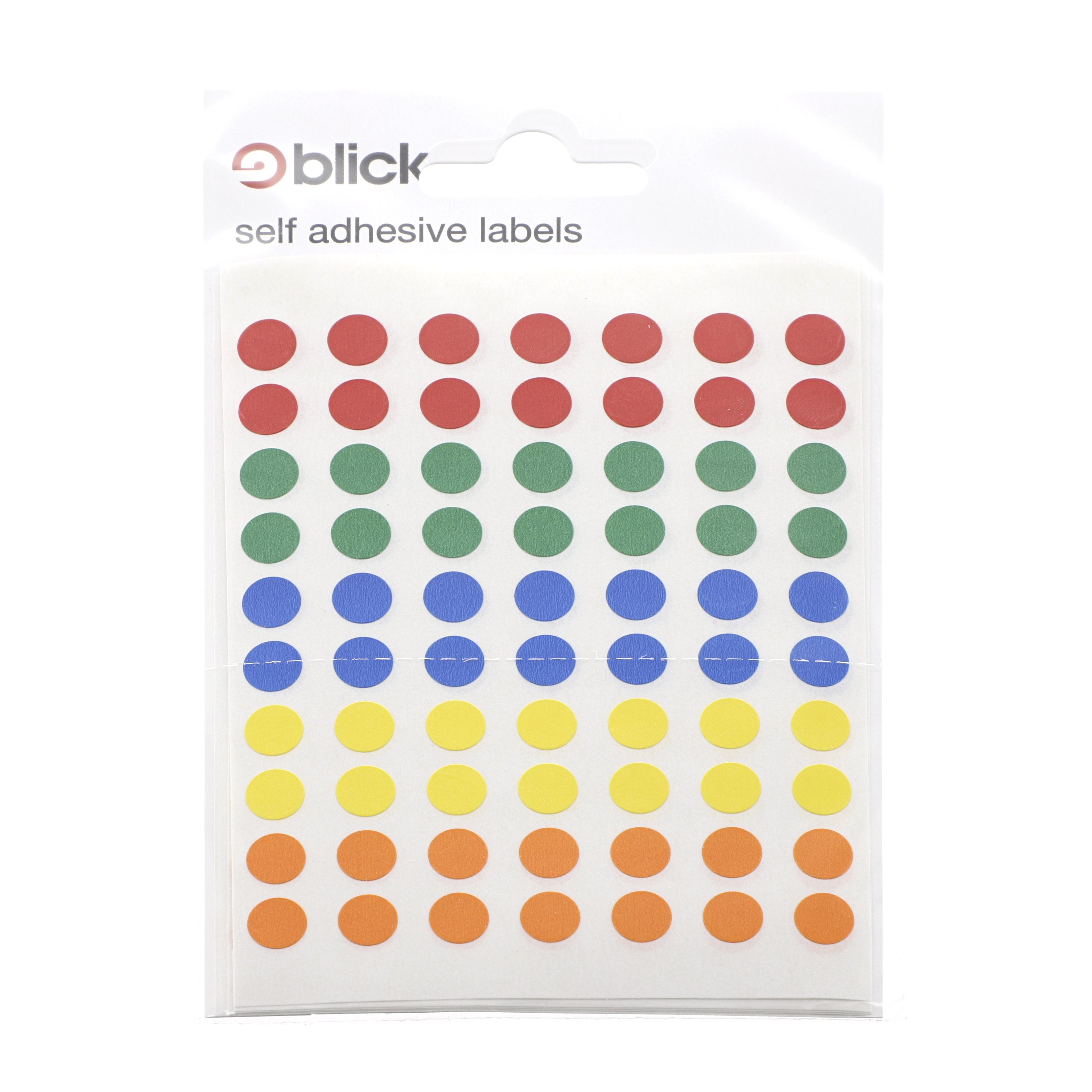 Coloured Circle Stickers 8mm P350